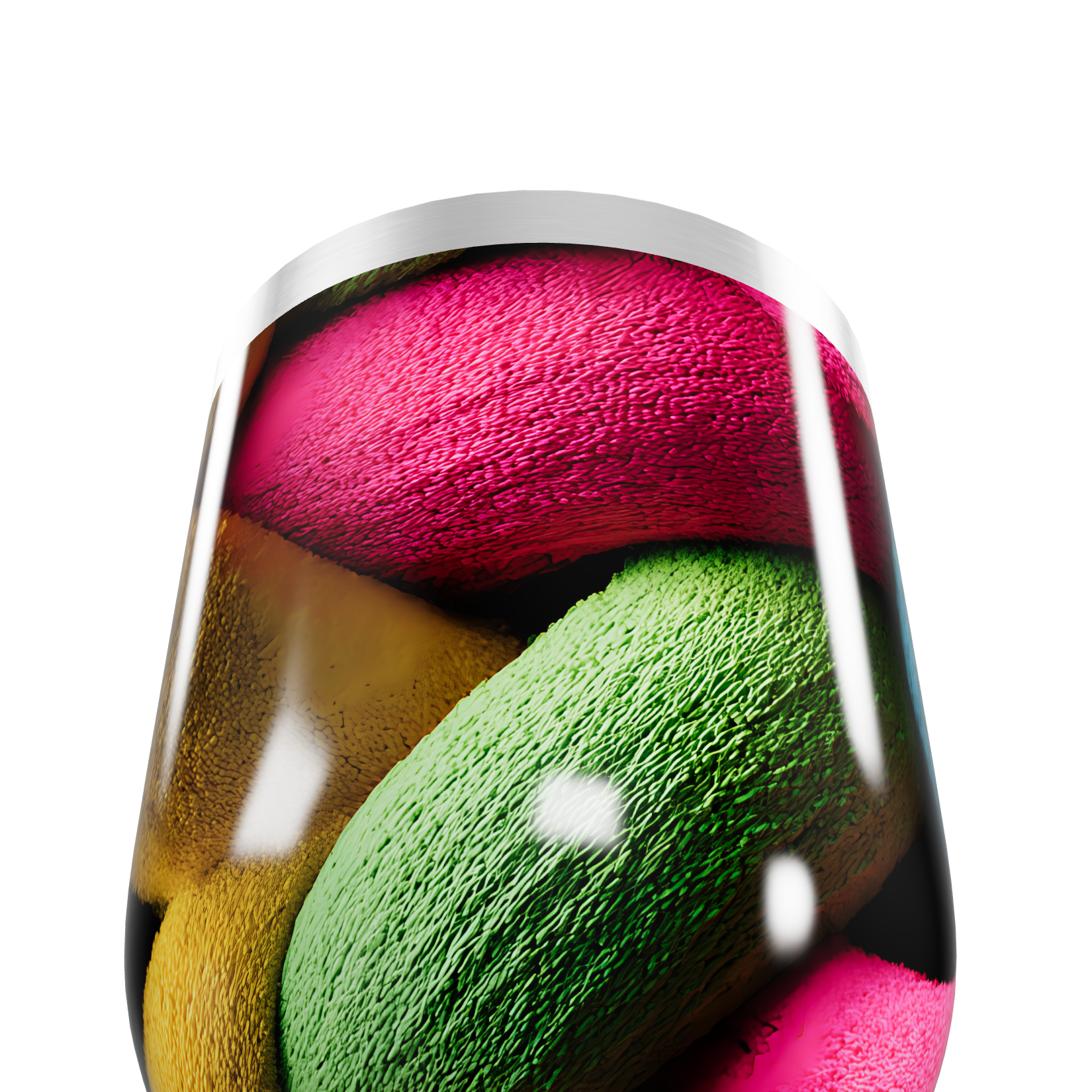 Copo Térmico Slim - Transparente com Cores Vivas