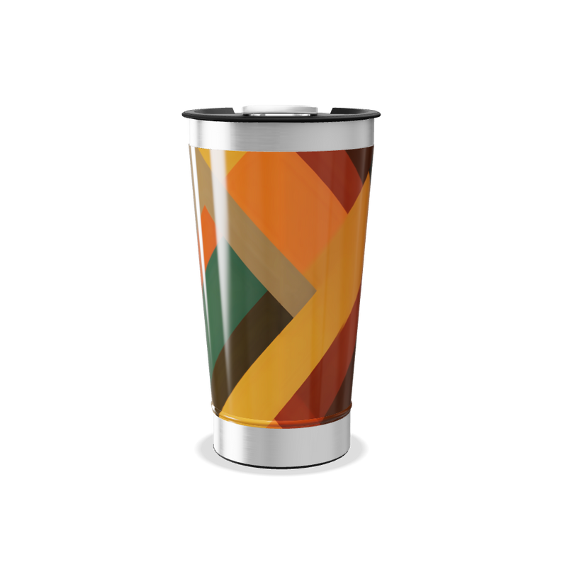 Copo Térmico - Estampa Geométrica Colorida