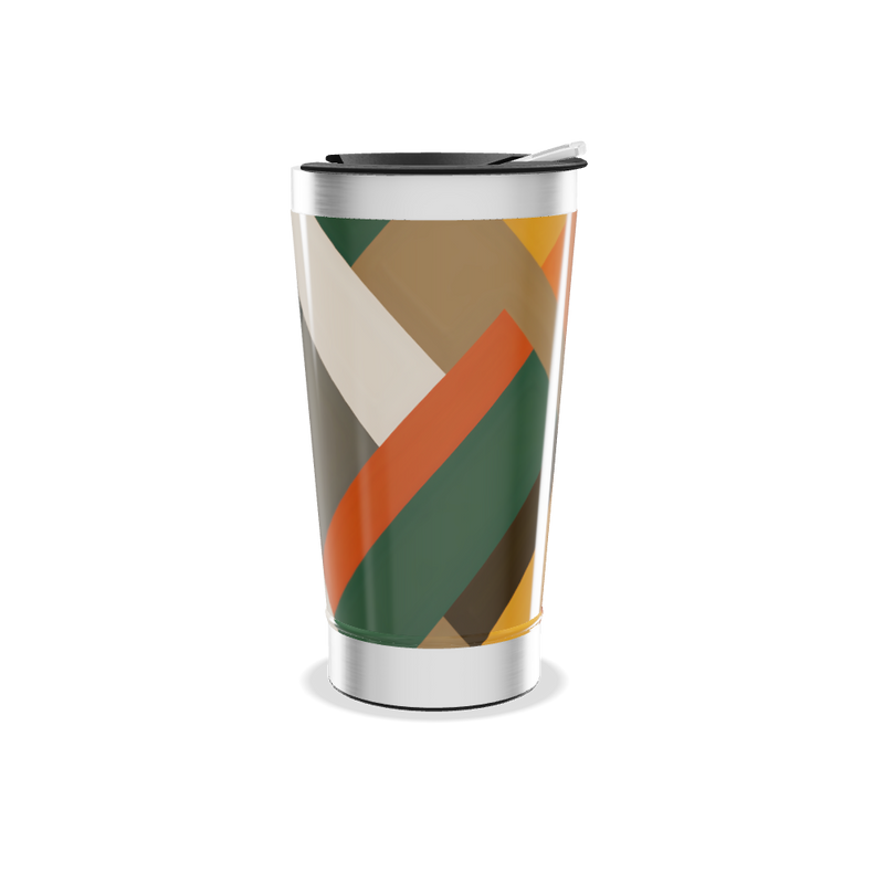 Copo Térmico - Estampa Geométrica Colorida