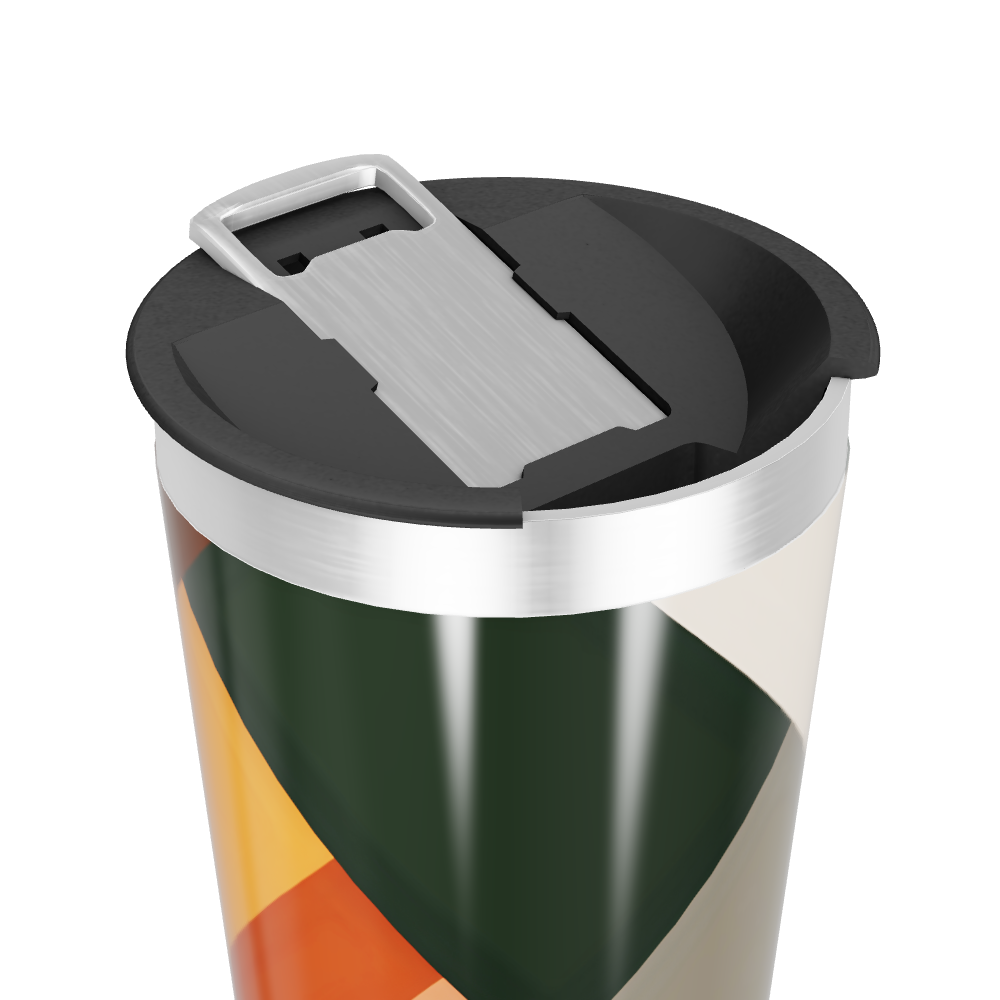 Copo Térmico - Estampa Geométrica Colorida