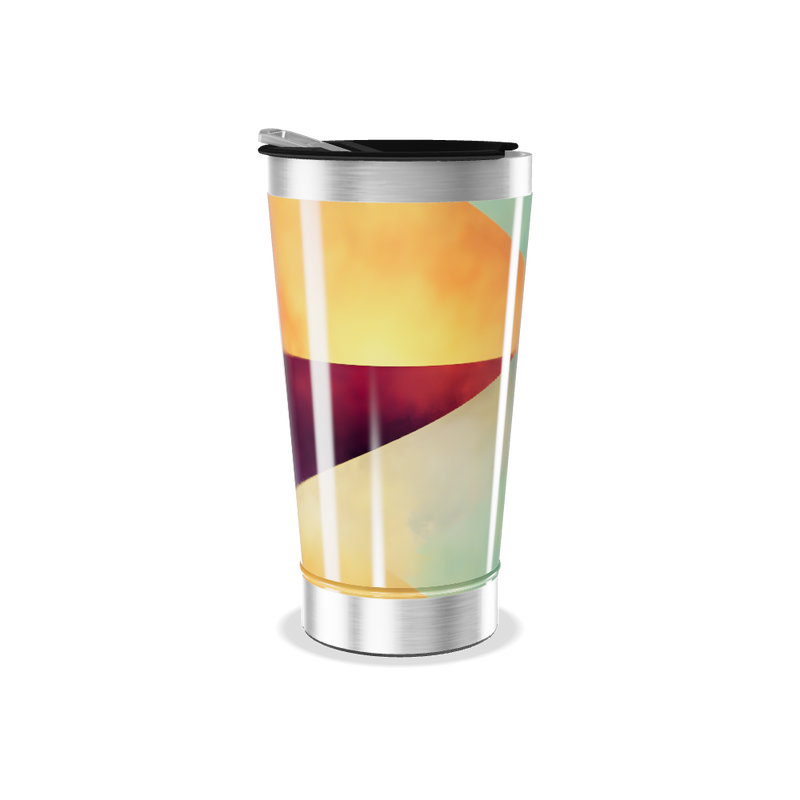 Copo Térmico - Estampa Geométrica Colorida