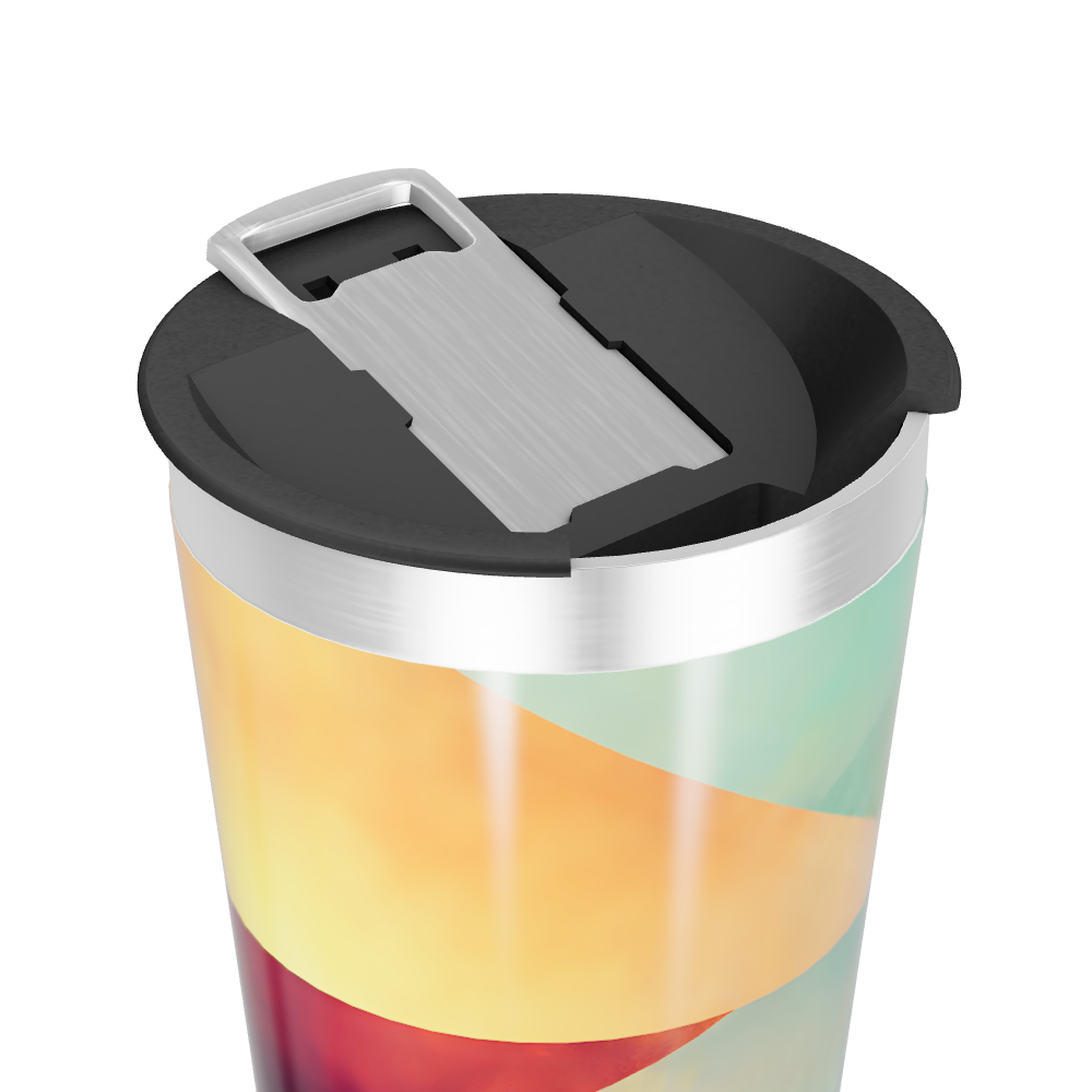 Copo Térmico - Estampa Geométrica Colorida