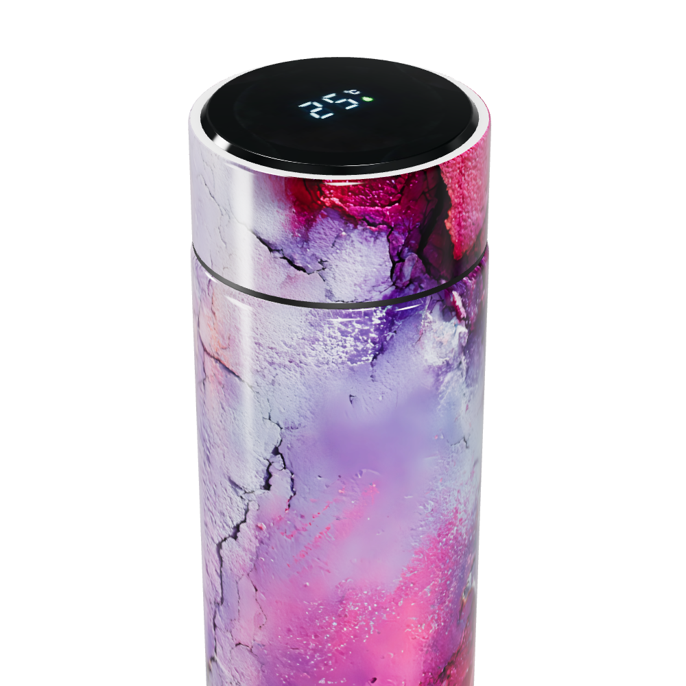 Garrafa Térmica Touch - Estampa Abstrata Colorida