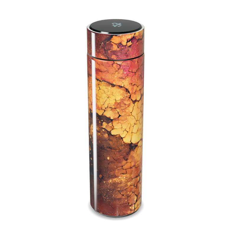 Garrafa Térmica Touch - Estampa Abstrata Marrom