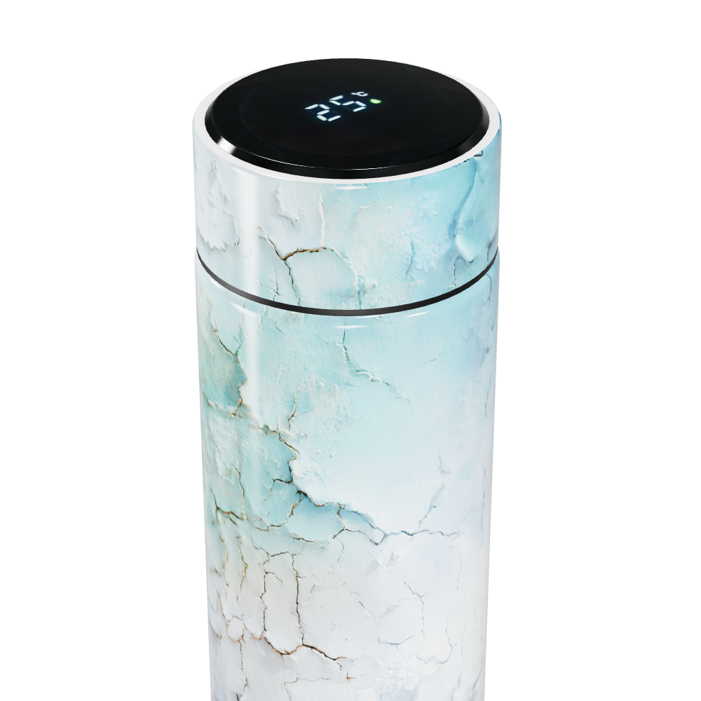 Garrafa Térmica Touch Mármore Azul