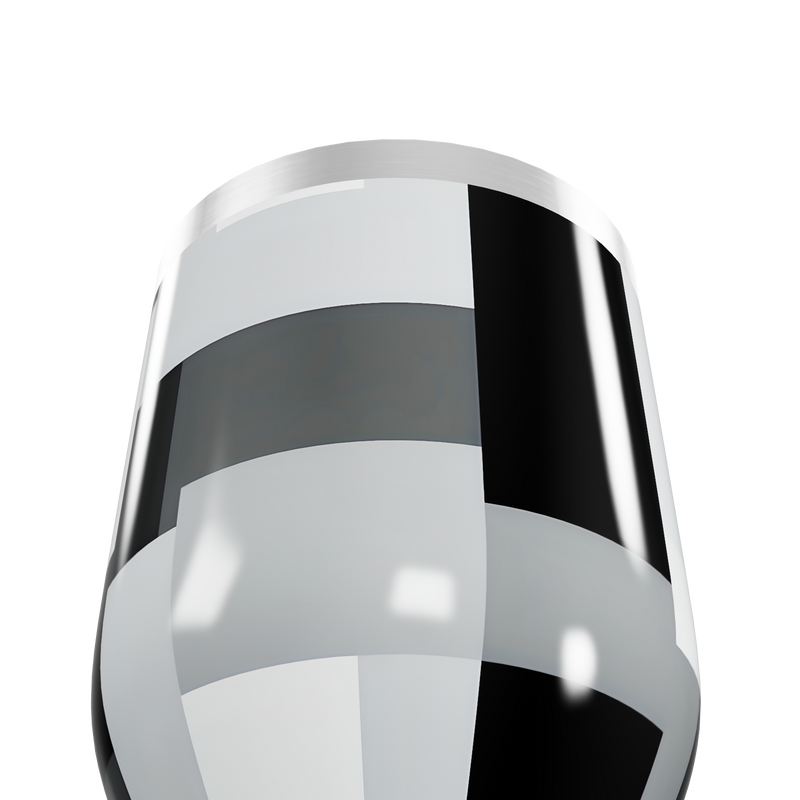 Copo Térmico Slim - Aço Inox Preto e Branco