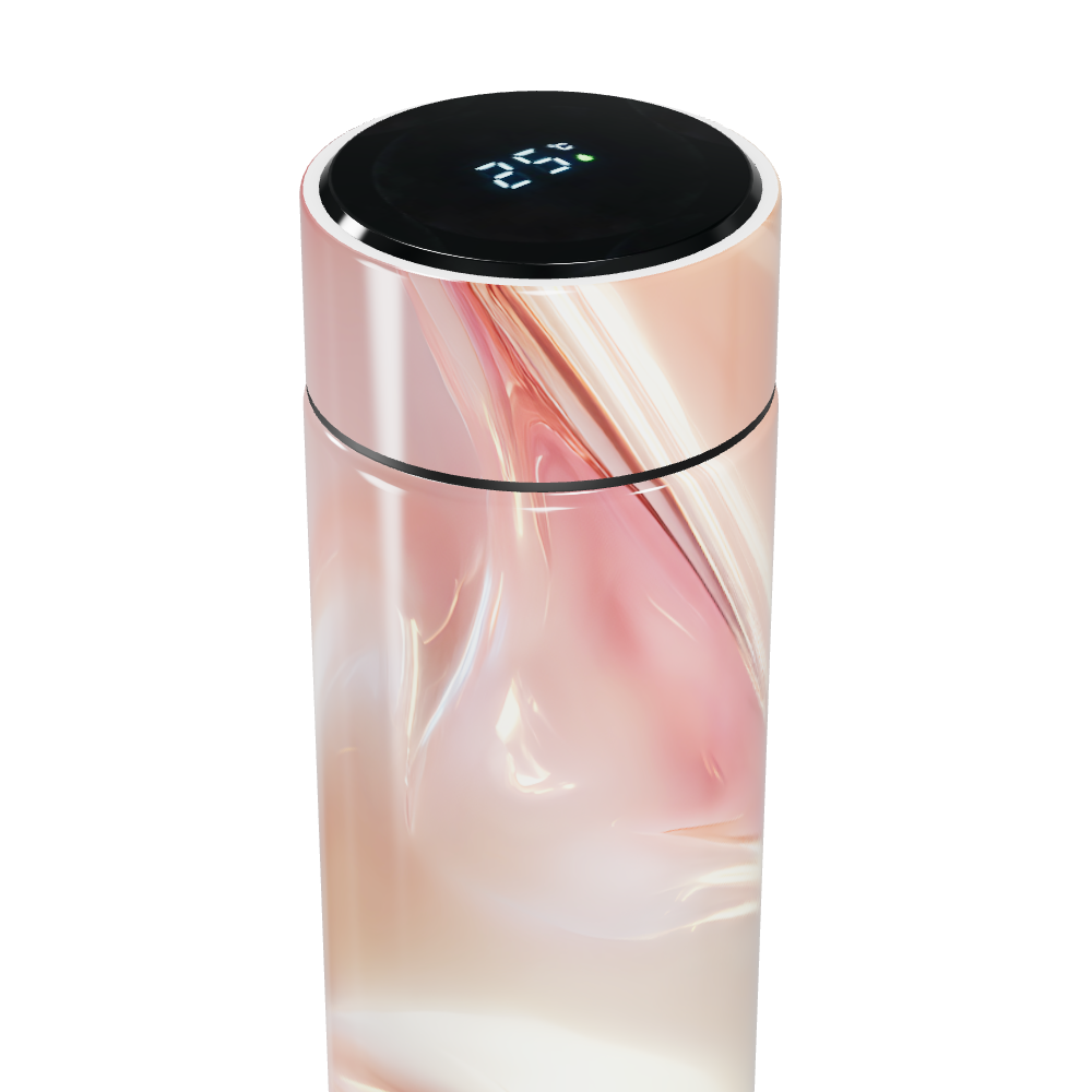 Garrafa Térmica Touch - Marmorizada Rosa Digital