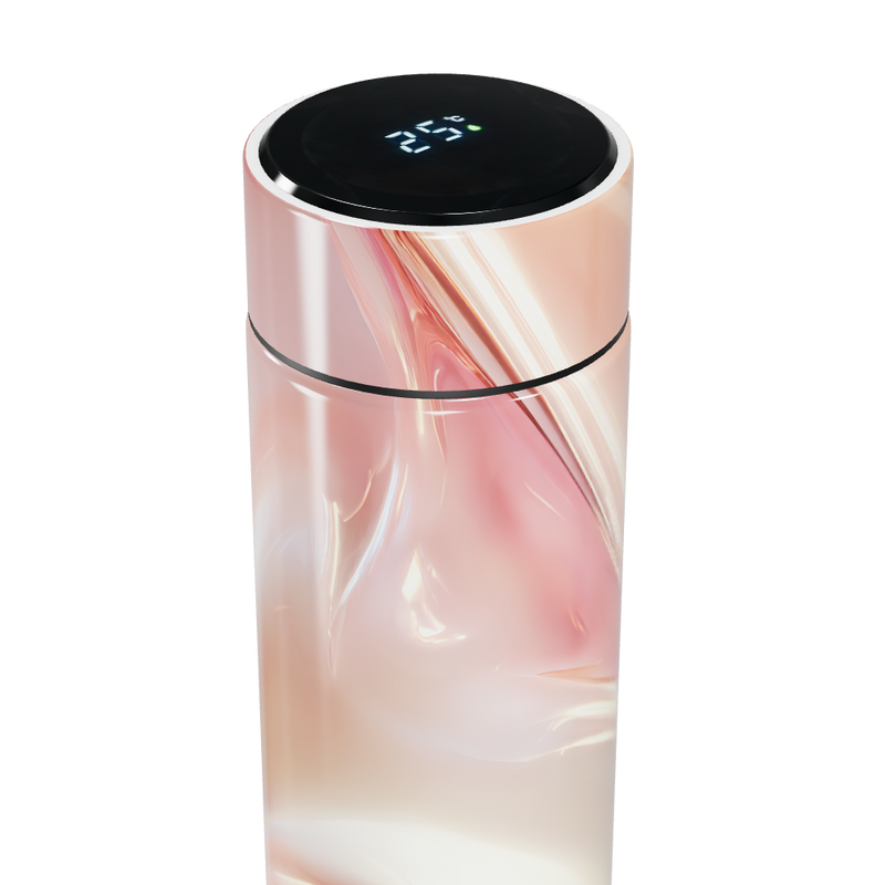 Garrafa Térmica Touch - Marmorizada Rosa Digital