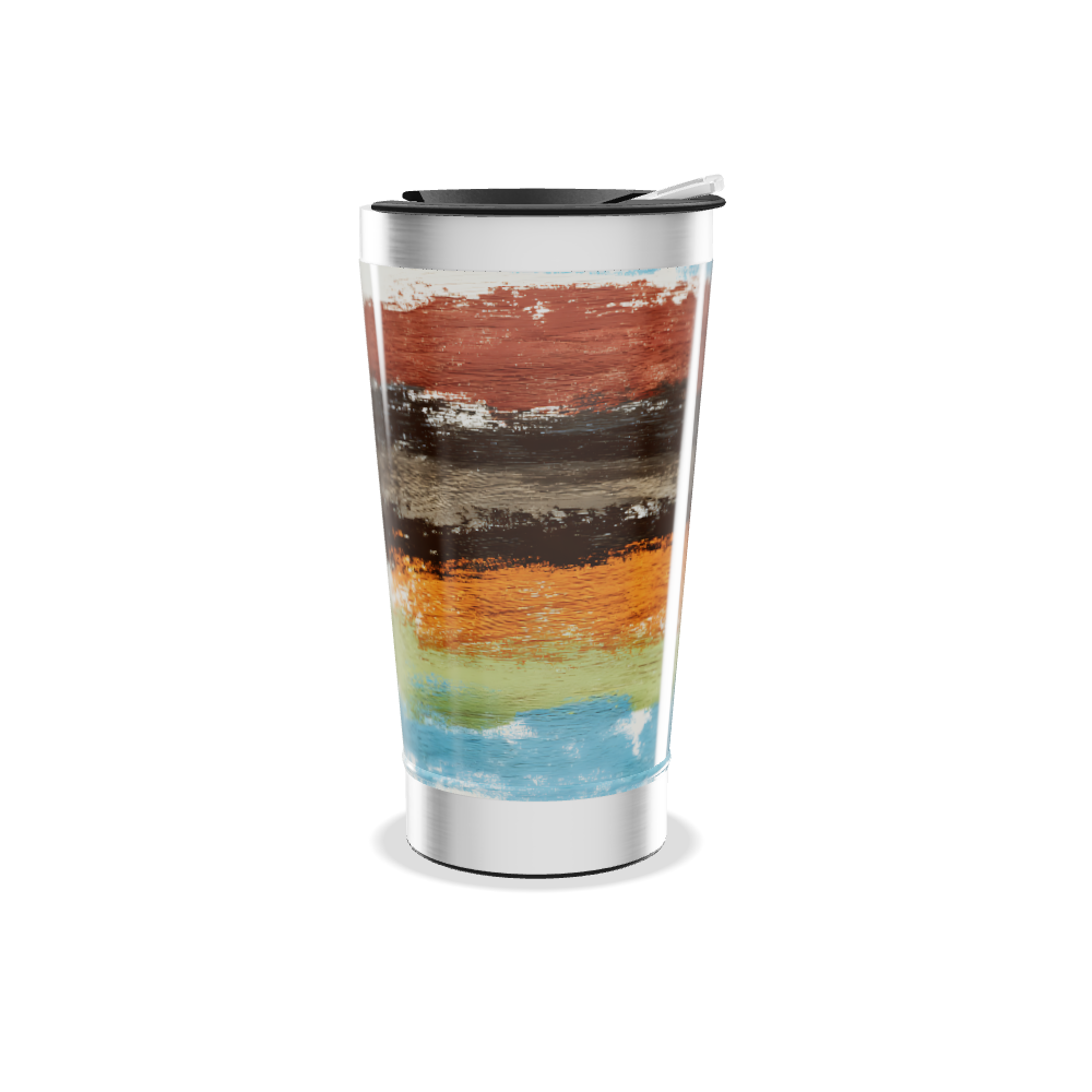 Copo Térmico - Design Colorido Aço Inox