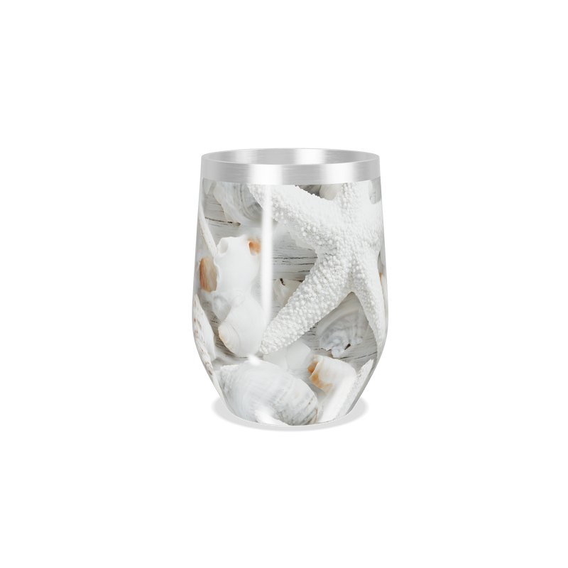 Copo Térmico Slim - Estampa Marinha Conchas