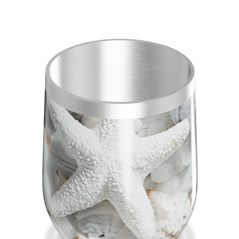 Copo Térmico Slim - Estampa Marinha Conchas