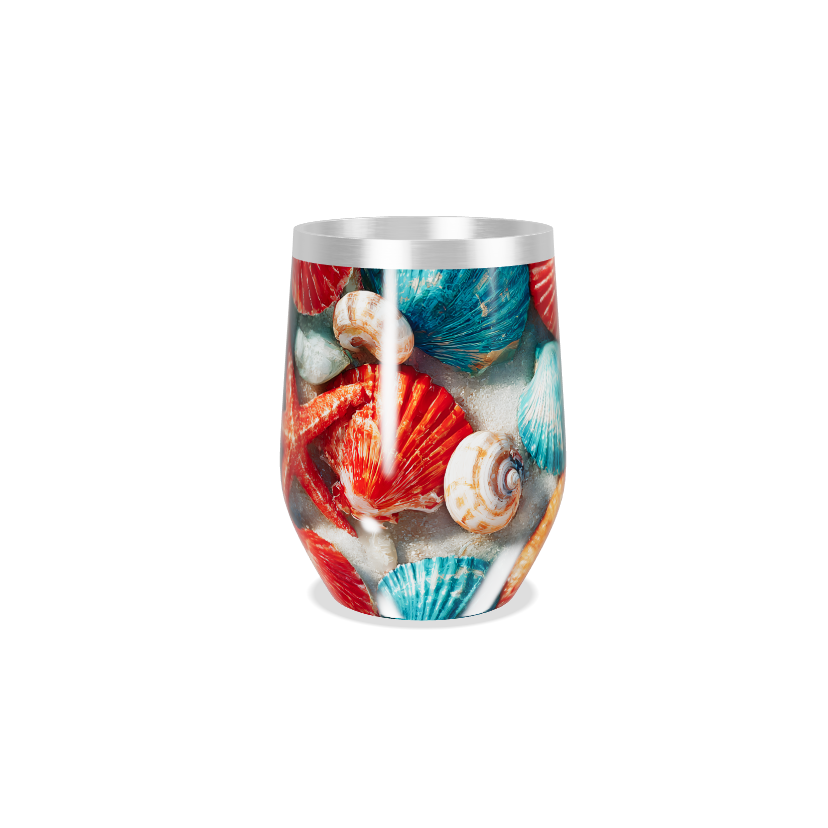 Copo Térmico Slim - Estampa Conchas Coloridas