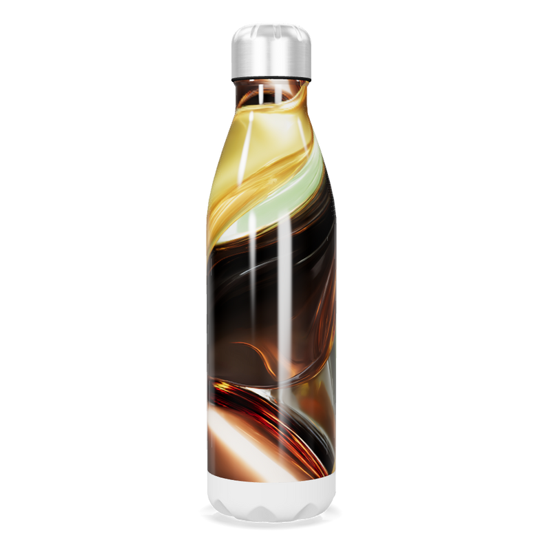 Garrafa Inox - Estampa Abstrata Multicolorida