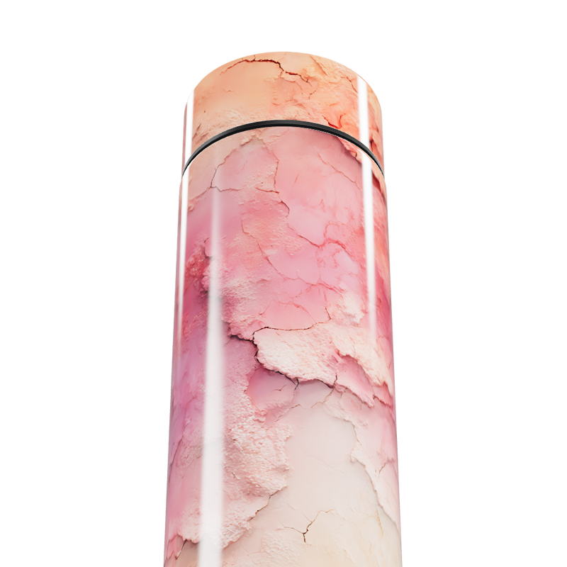 Garrafa Térmica Touch - Estampa Marmorizada Rosa