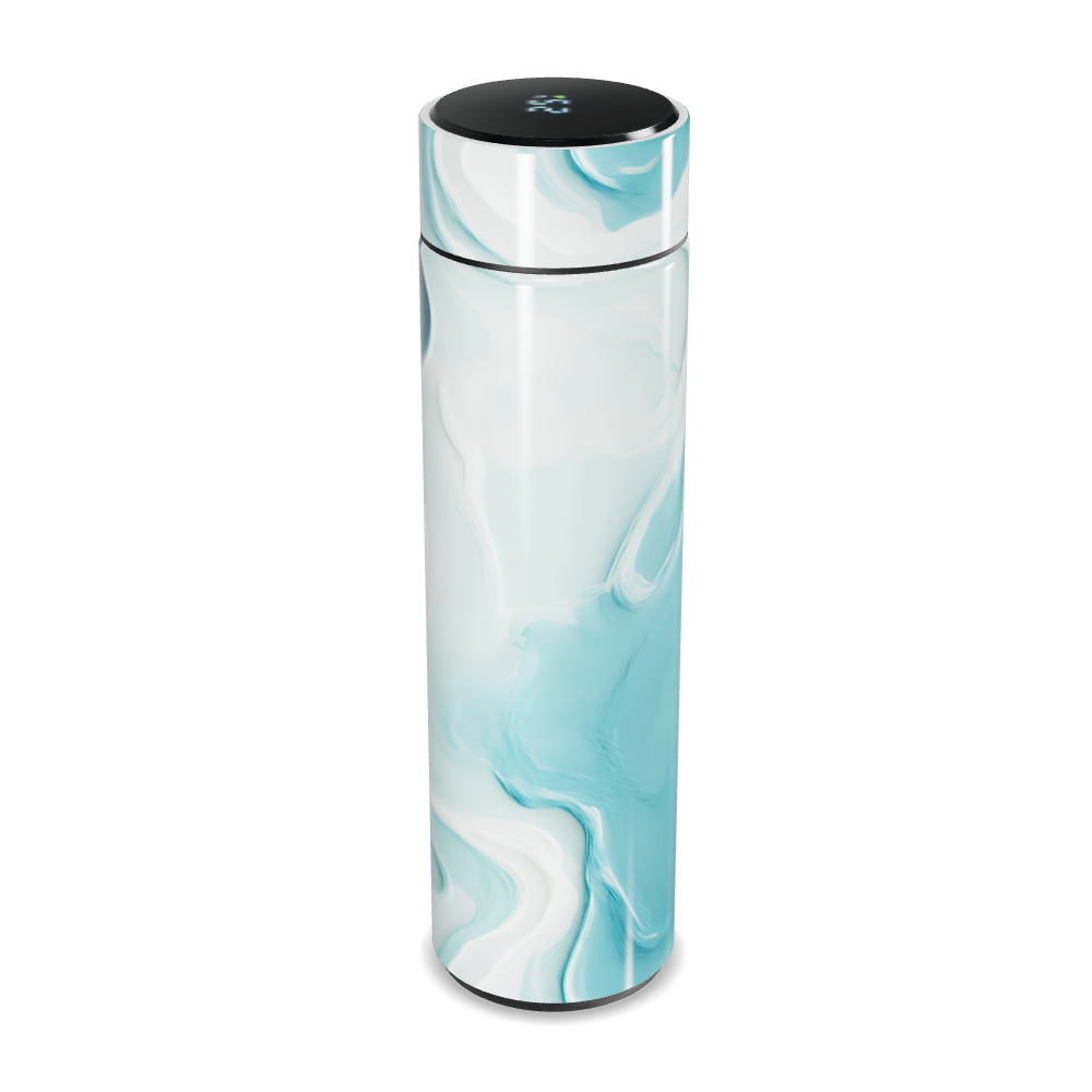 Garrafa Térmica Touch - Azul Mármore Digital