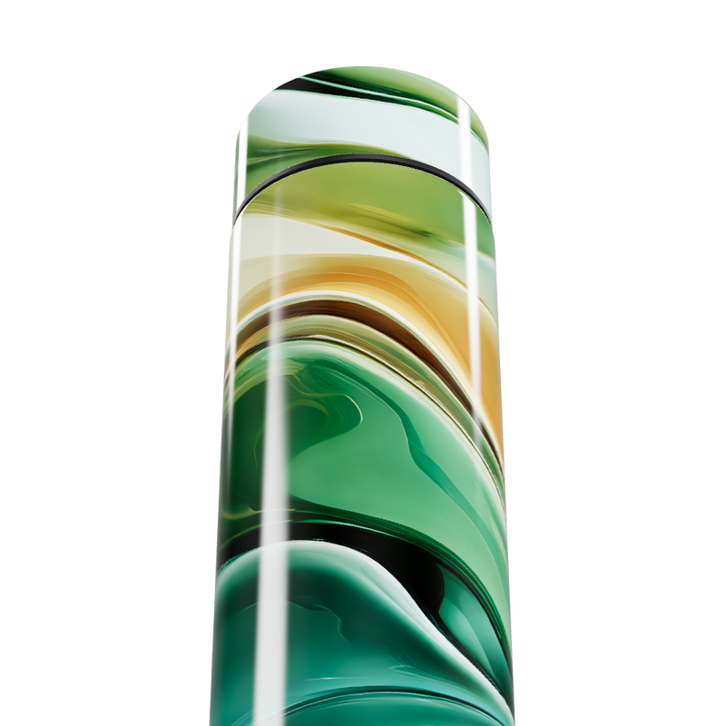 Garrafa Térmica Touch Verde - Design Marmorizado