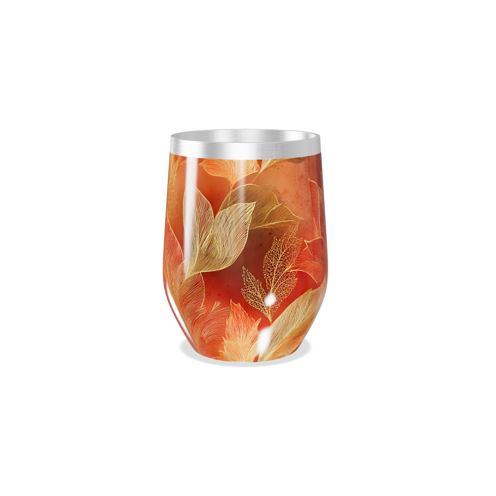 Copo Térmico Slim - Folhas Outono Aço Inox