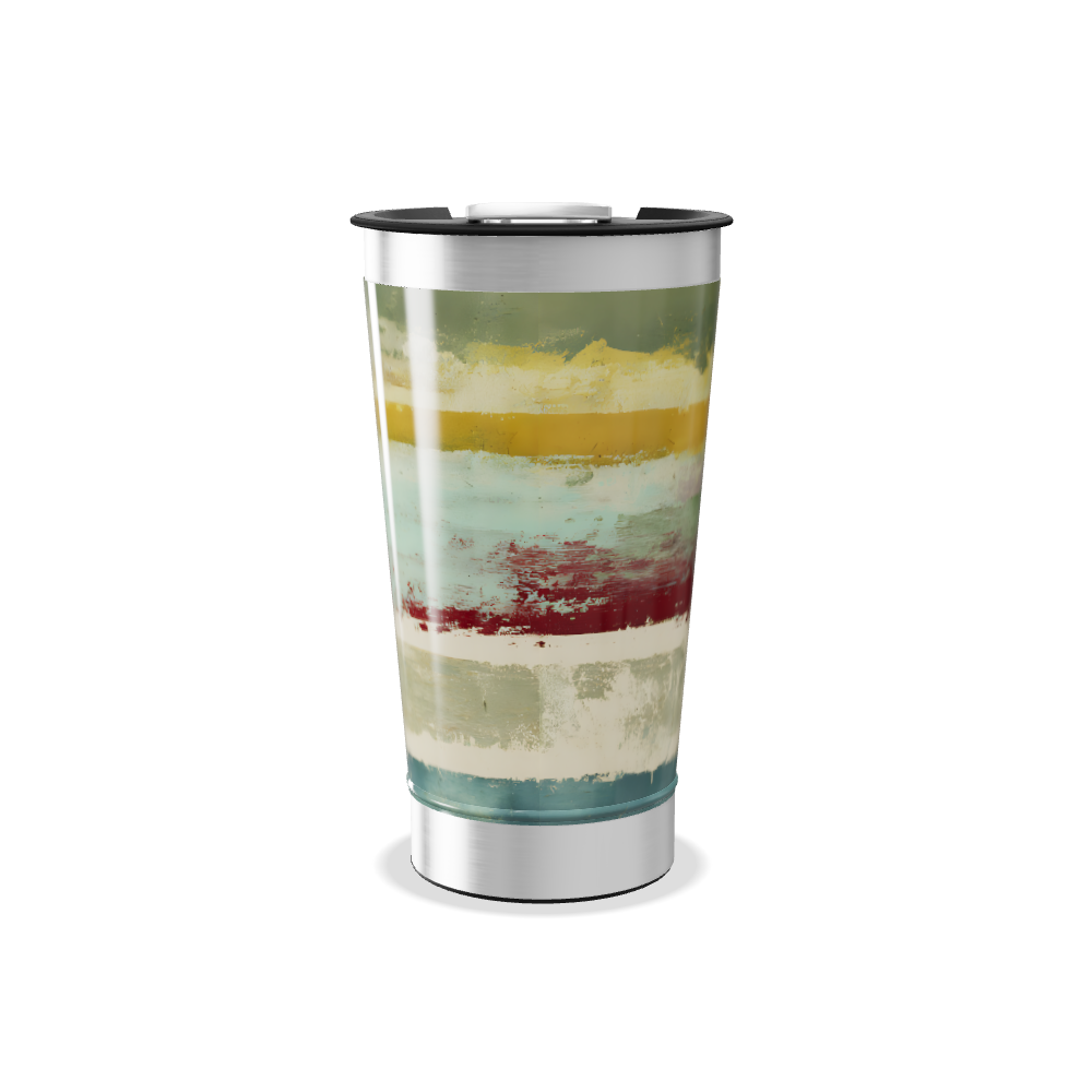 Copo Térmico - Com listras coloridas