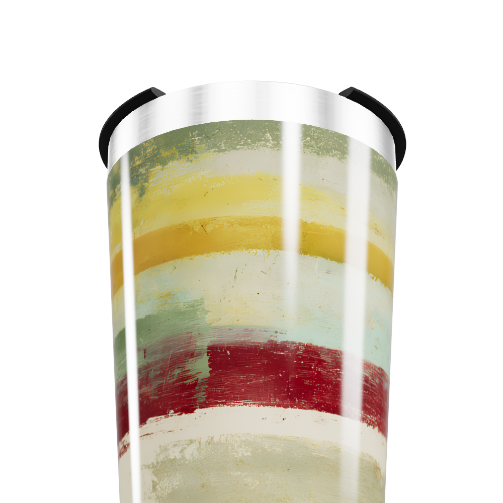 Copo Térmico - Com listras coloridas