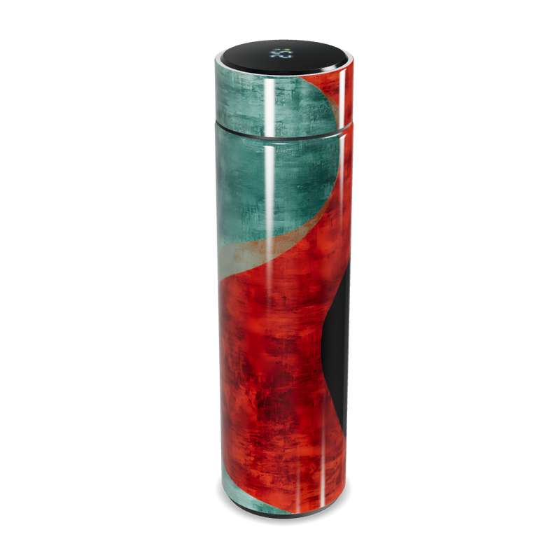 Garrafa Térmica Touch - Estampa Abstrata Colorida