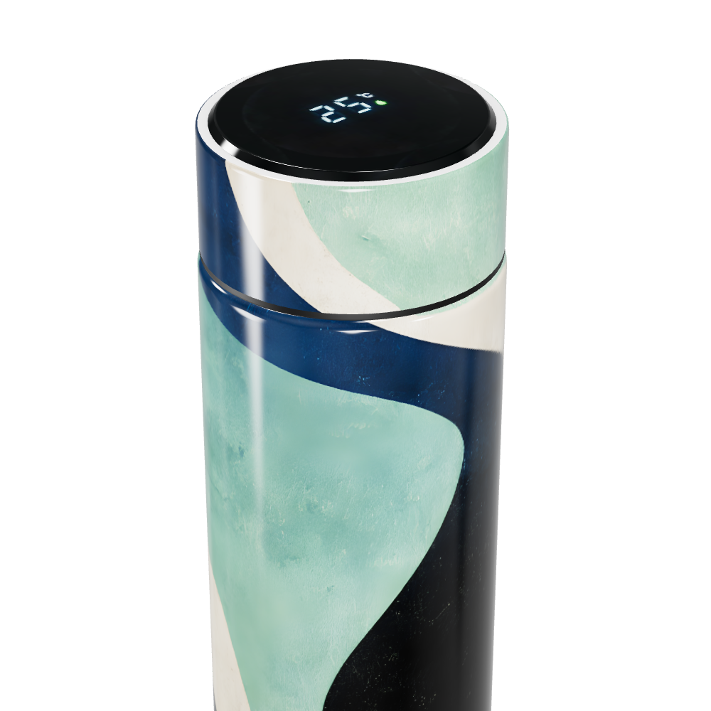 Garrafa Térmica Touch - Verde Estampada