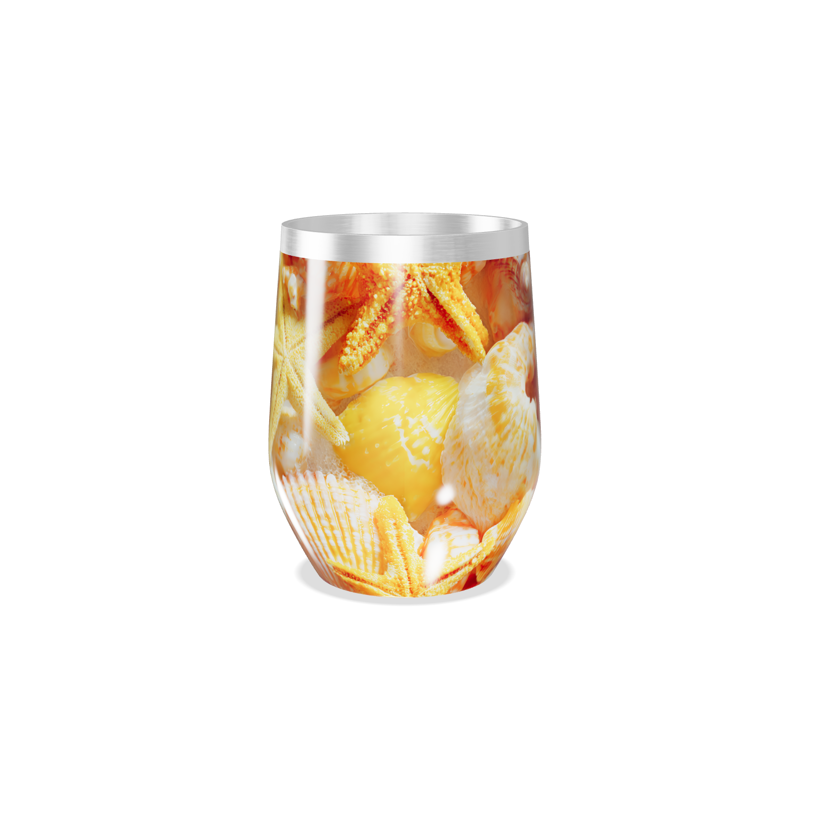 Copo Térmico Slim - Conchas e Estrelas do Mar