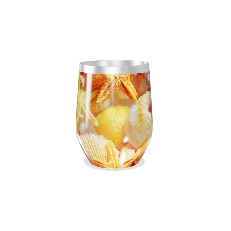 Copo Térmico Slim - Conchas e Estrelas do Mar