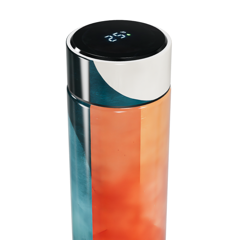 Garrafa Térmica Touch - Laranja Digital Inox