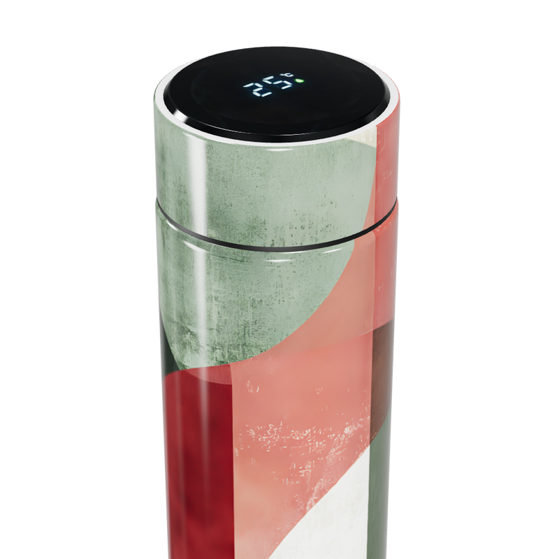 Garrafa Térmica Touch - Estampa Abstrata Colorida