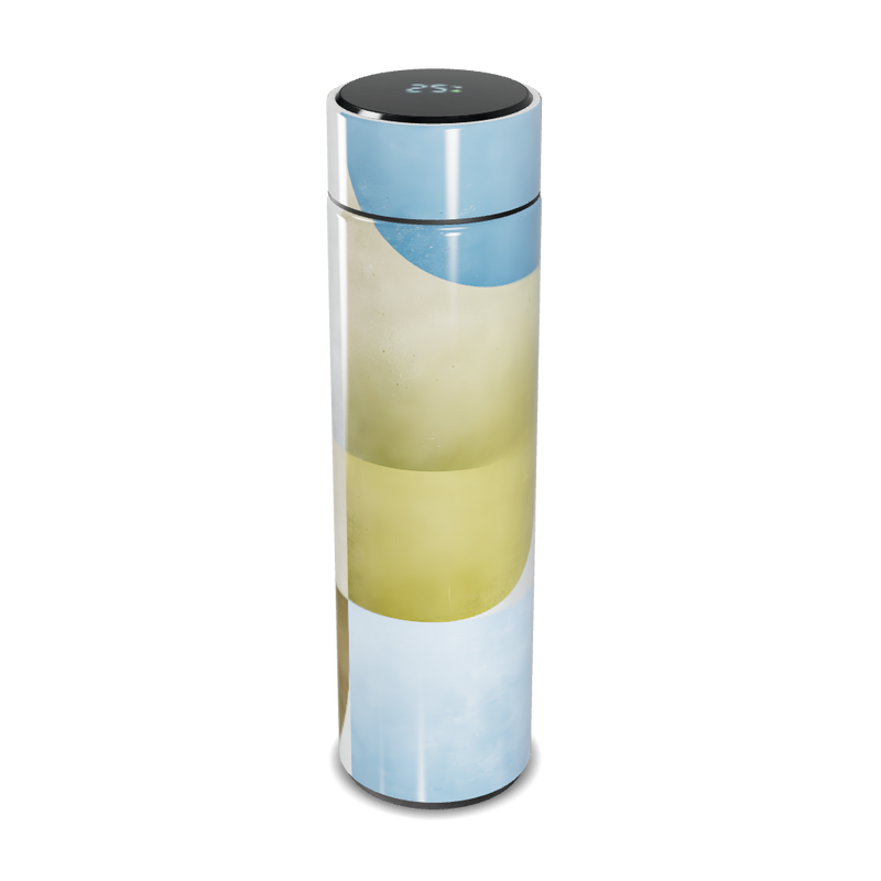 Garrafa Térmica Touch Azul e Amarela