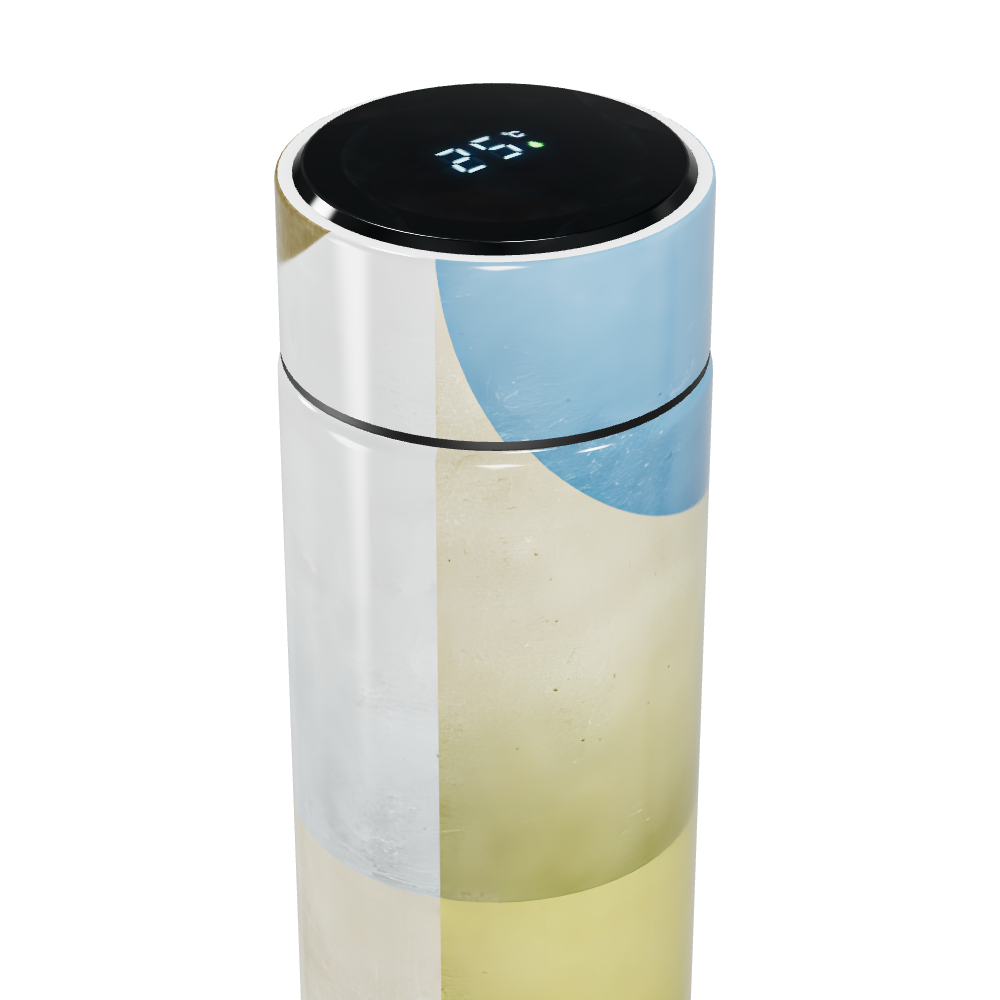 Garrafa Térmica Touch Azul e Amarela