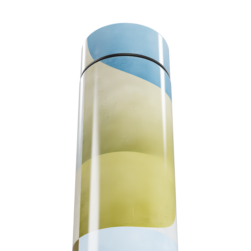 Garrafa Térmica Touch Azul e Amarela