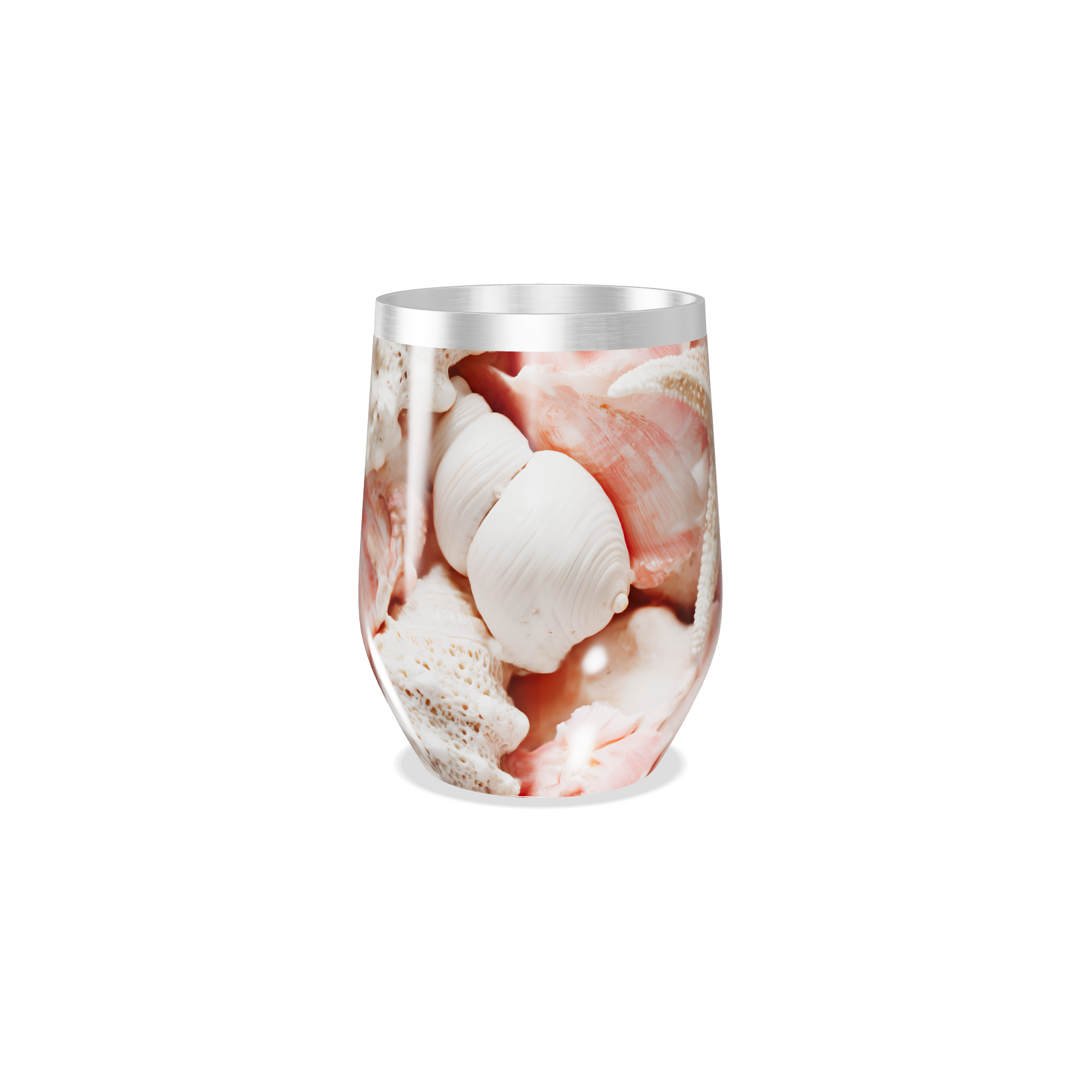 Copo Térmico Slim - Marinho com Conchas