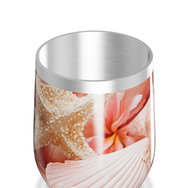 Copo Térmico Slim - Marinho com Conchas