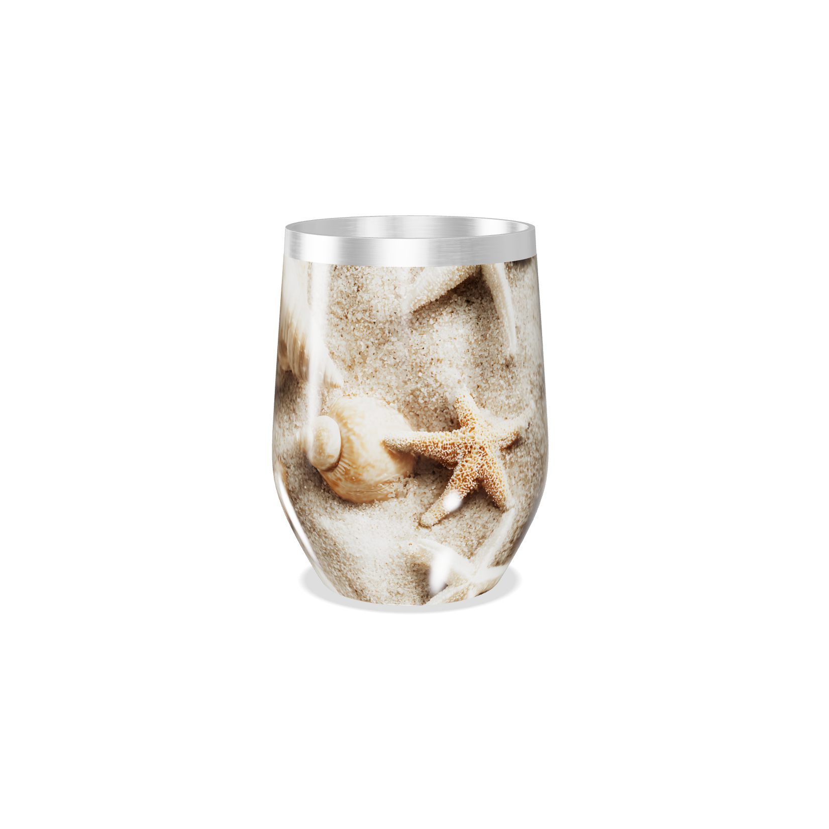 Copo Térmico Slim - Estampa Praia Areia