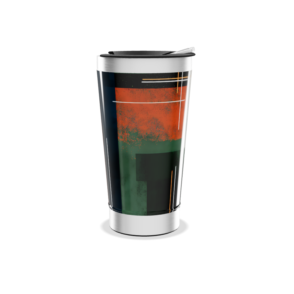 Copo Térmico - Estampa Geométrica Colorida