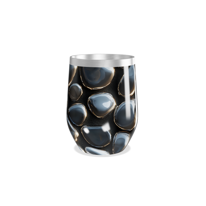 Copo Térmico Slim - Design Metálico Preto