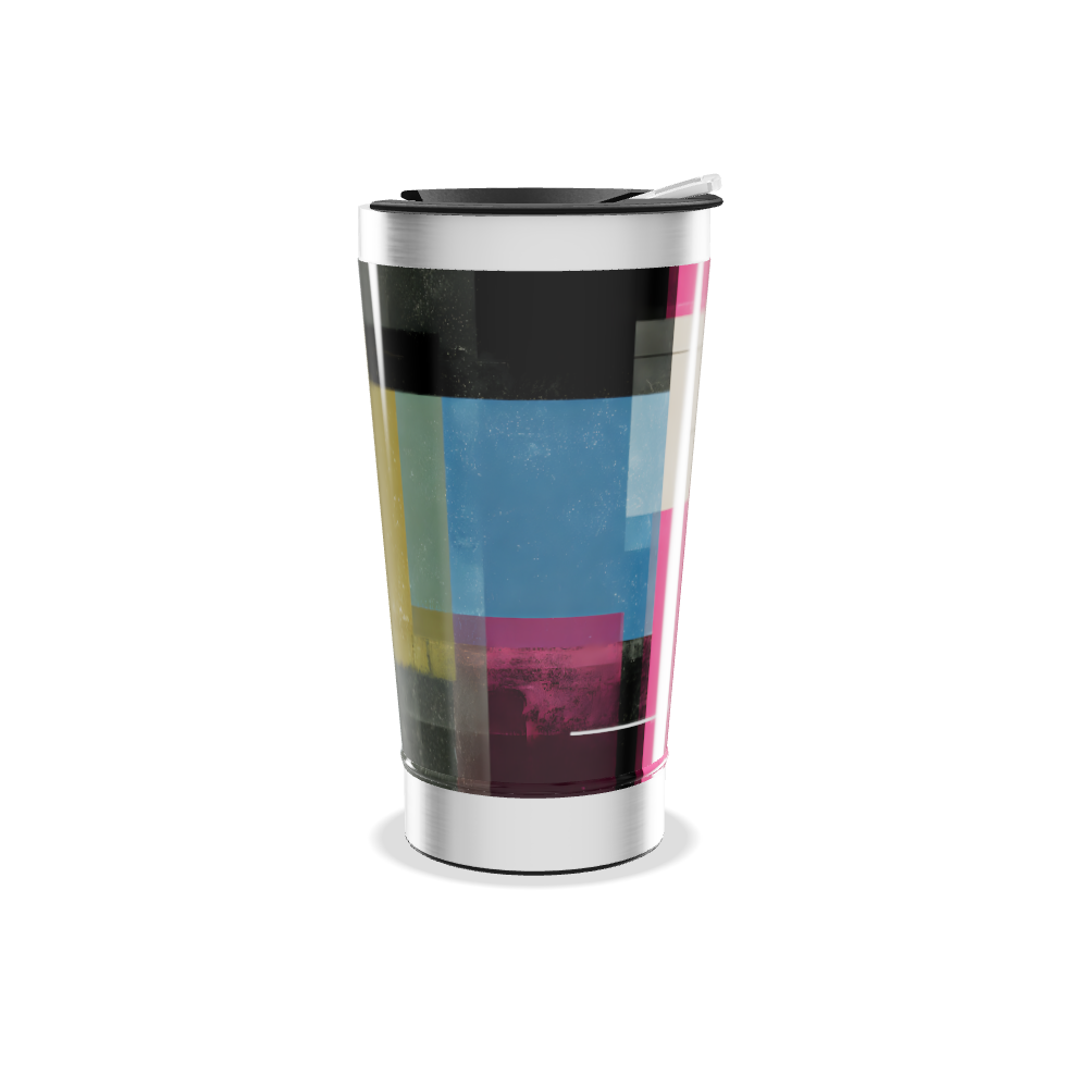 Copo Térmico - Estampa Geométrica Colorida