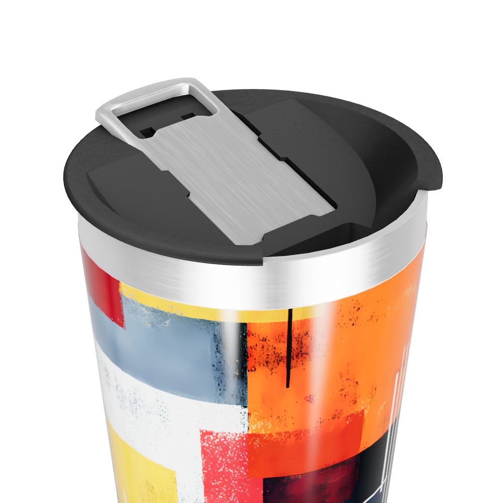 Copo Térmico - Arte Colorida Inox