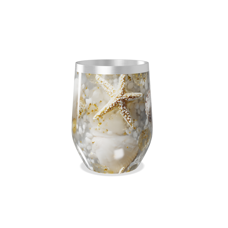 Copo Térmico Slim - Transparente com Estrela-do-mar