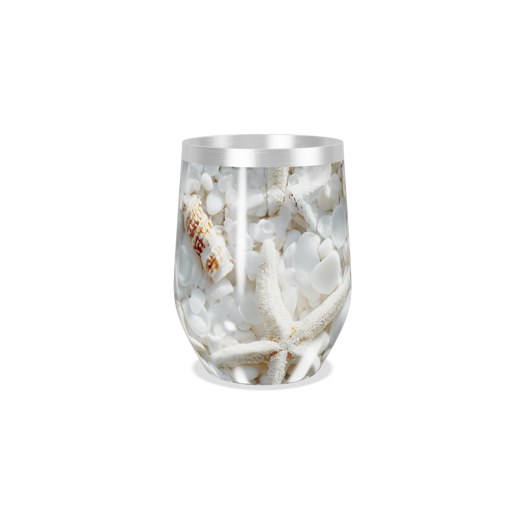 Copo Térmico Slim - Estampa Conchas Marinhas