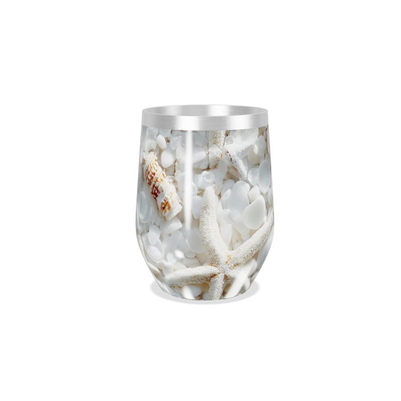 Copo Térmico Slim - Estampa Conchas Marinhas