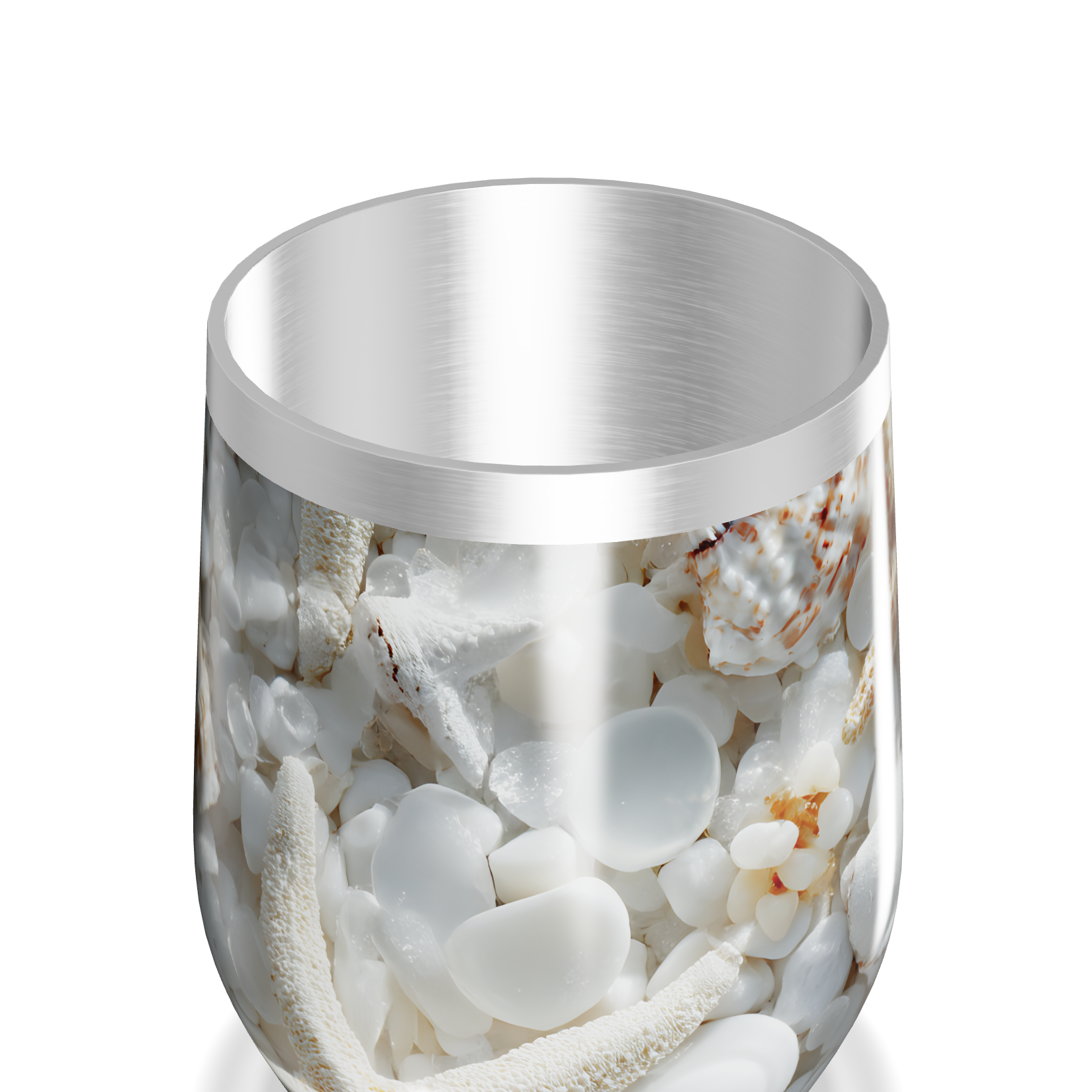 Copo Térmico Slim - Estampa Conchas Marinhas