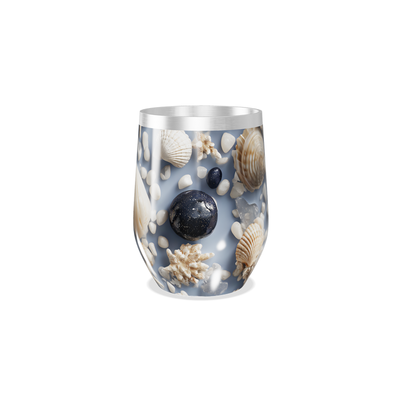 Copo Térmico Slim - Marinho conchas e estrelas