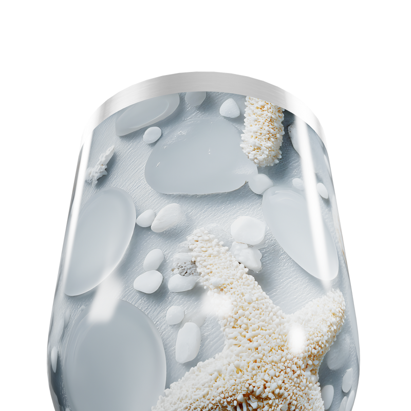 Copo Térmico Slim - Estampa Praia Estrelas