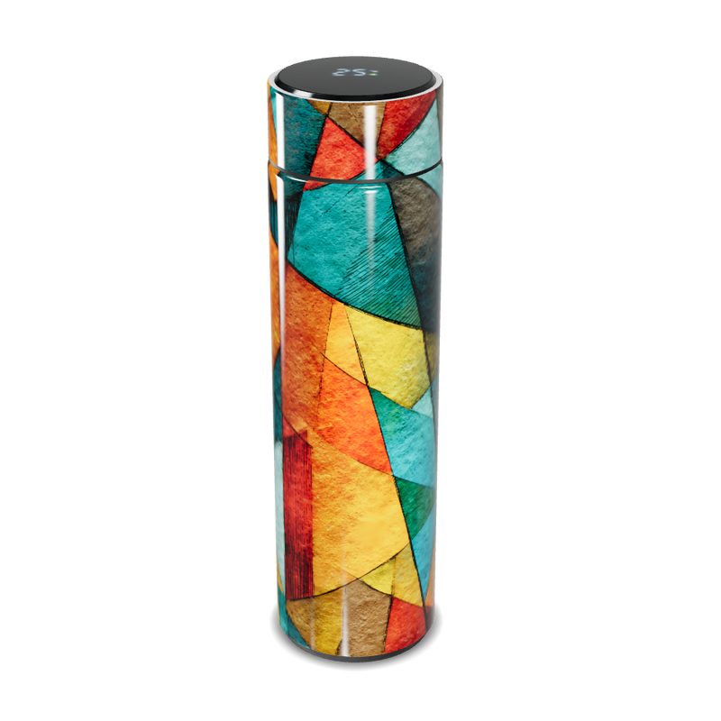 Garrafa Térmica Touch - Colorida Abstrata