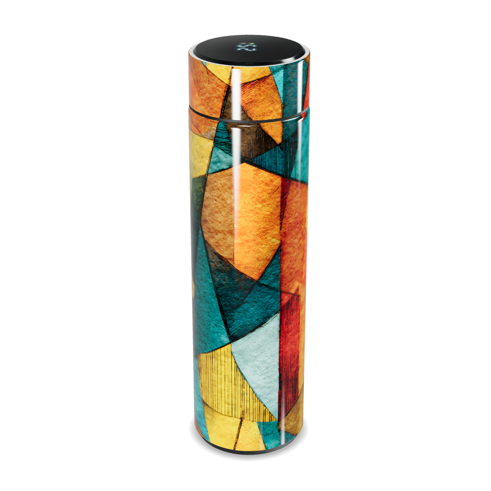 Garrafa Térmica Touch - Colorida Abstrata