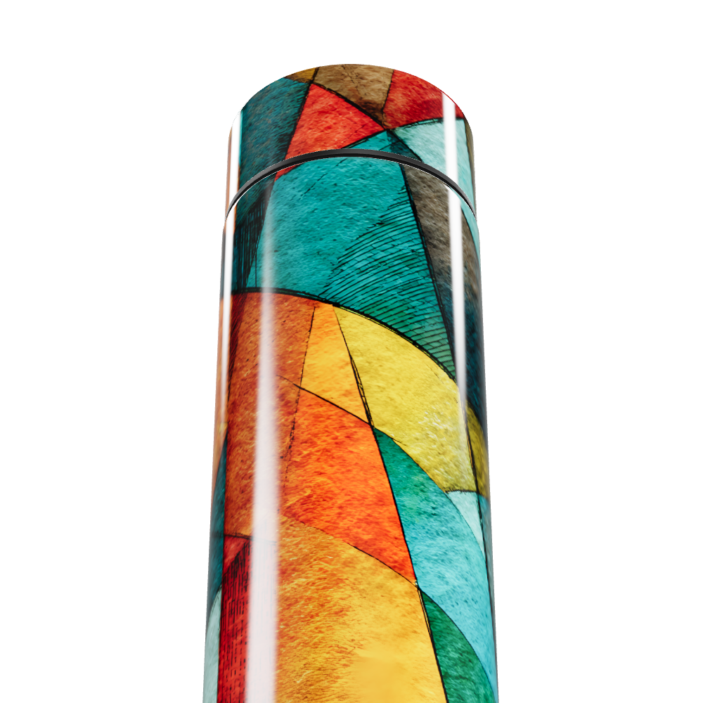 Garrafa Térmica Touch - Colorida Abstrata