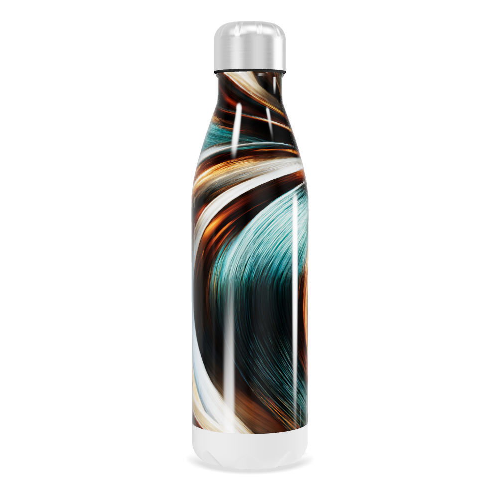 Garrafa Inox - Estampa Abstrata Colorida