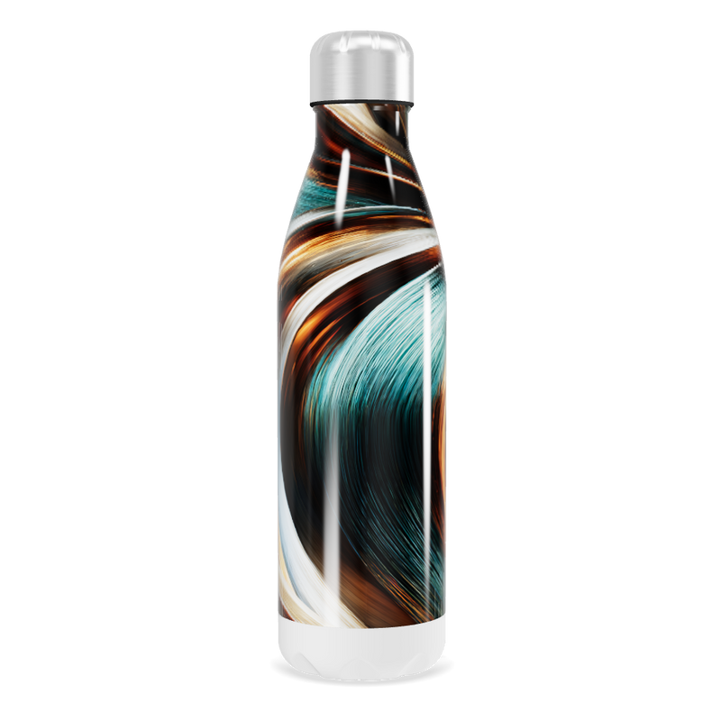 Garrafa Inox - Estampa Abstrata Colorida